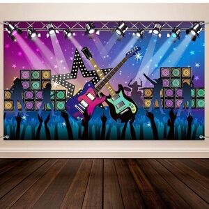 Rock Concert Party Backdrop